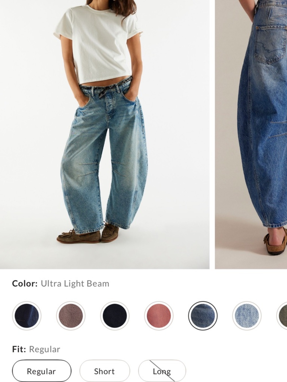 We The Free Good Luck Barrel Jean in 100 Years SZ 28 - Picture 6 of 7